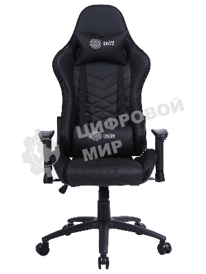 Кресло Cactus CS-CHR-0099BL черный, экокожа, подголовник