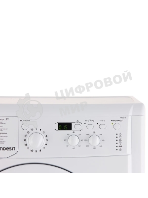 Стиральная машина Indesit IWSD 6105 B (CIS).L белая, загрузка фронтальная 6кг, 1000 об/мин., класс: A