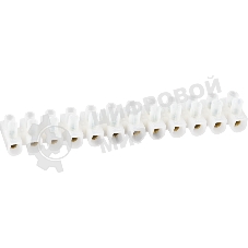 Колодка клеммная Navigator 6х16кв.мм 12пар NTB-UPE-S12-30/WH полиэтилен бел.