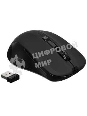 Мышь беспроводная Acer OMR010 черный, 1200 dpi, радиоканал, USB, кнопки - 3