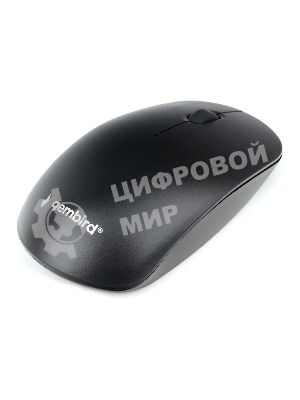 Мышь беспроводная Gembird MUSW-435 черный, 1600 dpi, радиоканал, USB, кнопки - 3
