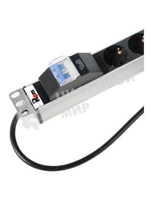 Вертикальный блок розеток ЦМО Rem-16 с авт. 16А, 20 Shuko, 16A, алюм., 33-38U, шнур 3 м. (R-16-20S-A-1420-3)