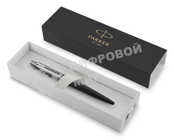 Ручка шариковая Parker Jotter Core K63 (CW1953184) Bond Street Black CT, M, синие чернила, подарочная коробка
