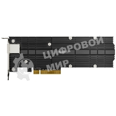 Сетевая карта Synology M.2 SSD-NVME adapter M.2 2110/2080,2 slots m.2 key, 10 Gigabit port RJ-45, PCIe 3.0 x8 adapter (FH bracket)'