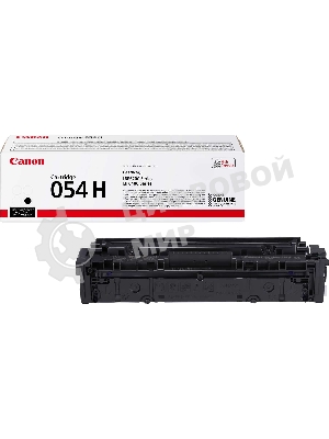 Картридж лазерный Canon 054H BK черный, увеличенной емкости для Canon i-Sensys LBP621Cw, Canon i-Sensys LBP621, Canon i-Sensys LBP623Cdw, Canon i-Sensys LBP623, Canon i-Sensys MF641Cw, Canon i-Sensys MF641, Canon i-Sensys MF643Cdw, Canon i-Sensys MF643, Canon i-Sensys MF645Cx, Canon i-Sensys MF645 3100 стр