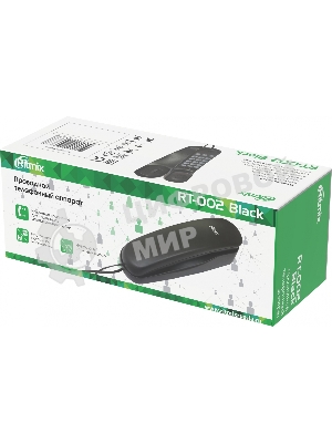 Телефон проводной Ritmix RT-002 черный