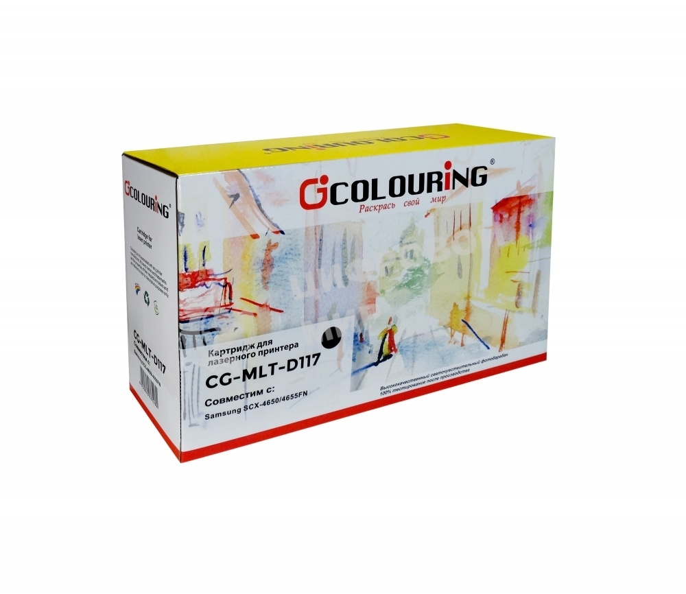 Картридж лазерный Colouring CG-MLT-D117S черный (3000 стр.) для Samsung SCX-4650/4655FN