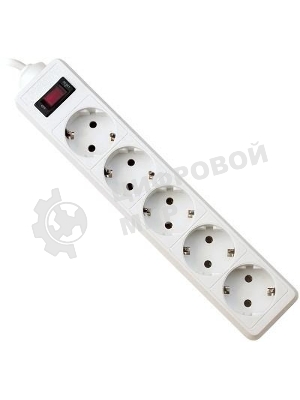 Сетевой фильтр Defender ES, 3.0 м, 5 розеток белый