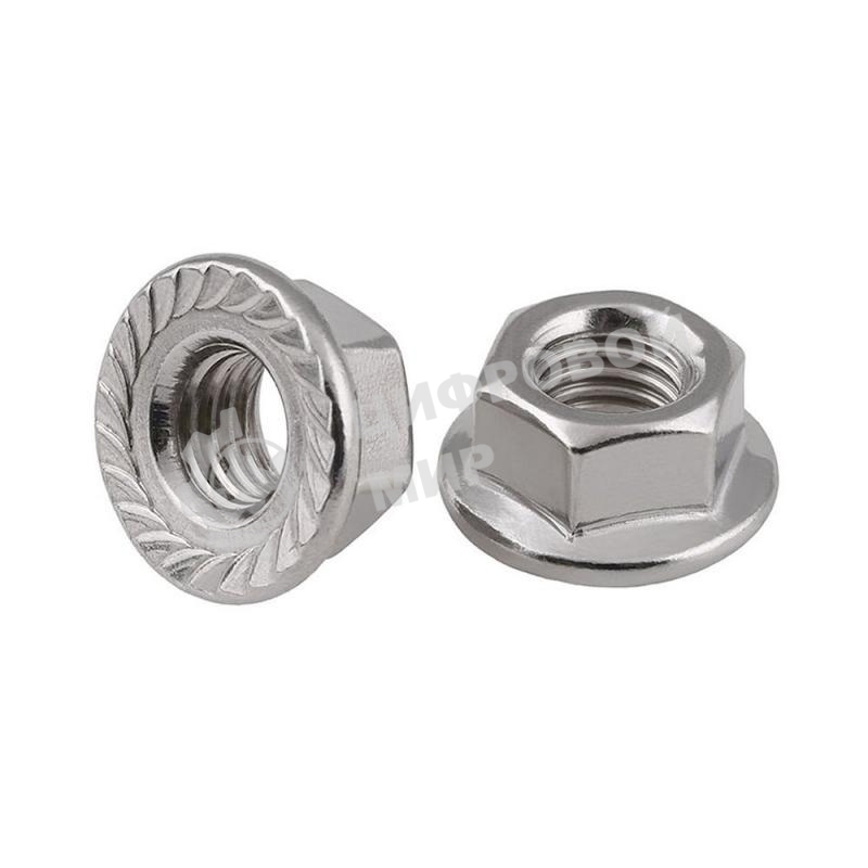 Гайка DIN6923 шестигранная оцинк. С фланцем М8 (уп. 200 шт) Tech-Krep 141612