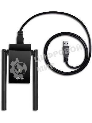 Адаптер TP-Link AC1300Mbps Dual-band High-Gain wireless USB adapter, 867Mbps at 5G and 400Mbps at 2.4G, two high gain antennas, USB 3.0, USB extension cable, support wave 2 MU-MIMO, full compatible with Windows and macOS.