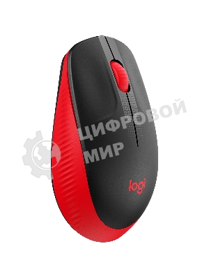 Мышь беспроводная Logitech M190 черный/красный, 1000 dpi, радиоканал, USB, кнопки - 3