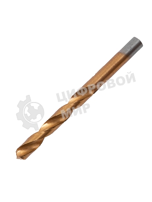 Сверло по металлу Matrix, 12 мм, HSS, нитридтитановое покрытие, цилиндрический хвостовик