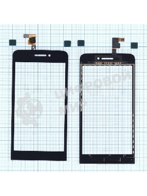 Сенсорное стекло (тачскрин) для Explay 4Game, черное