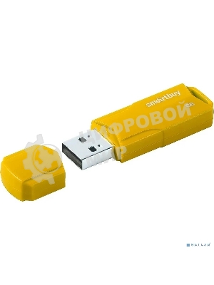 Флешка USB Smartbuy CLUE Yellow (SB4GbCLU-Y), 4Gb, USB 2.0, R/W 15/8, желтый