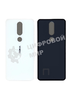 Задняя крышка для Nokia 6.1 Plus белый