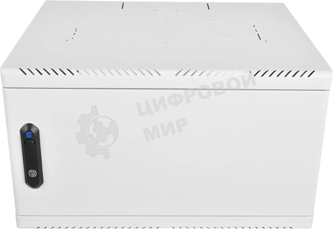 Шкаф коммутационный ЦМО (ШРН-6.350.1) настенный 6U 600x350 мм пер. дв. металл 200 кг серый 300 мм 180 град.