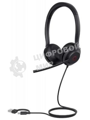 Гарнитура проводная Yealink UH35 UH35 Dual UC USB-C/A 1308164