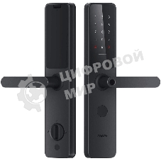 Умный замок Aqara A100 Zigbee врезной разбл.отпеч.паль. черный (ZNMS02ES)