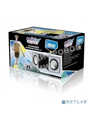 Акустическая система Smartbuy MINI, мощность 4Вт, USB, серые SBA-2810