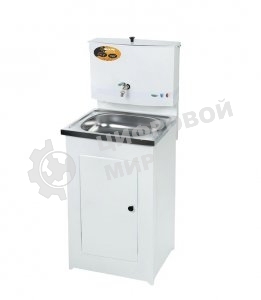 Умывальник дачный, без подогрева, нержавеющая мойка, белый