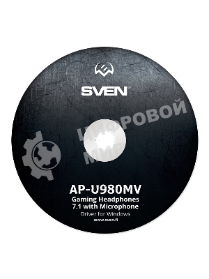 Гарнитура проводная SVEN AP-U980MV, черный-синий (USB, LED, 7.1, 2.2m)