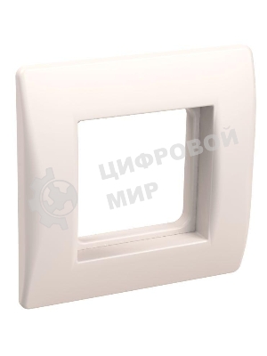 Рамка 1-м 2мод. с суппортом для коробок КМКУ белый IEK CKK-40D-RSK2-K01