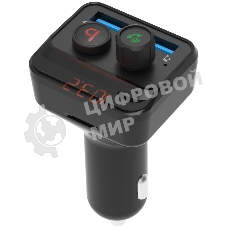 Автомобильный FM-модулятор Ritmix FMT-B100 черный BT USB (80000554)