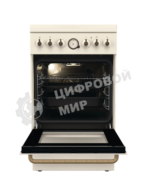 Плита комбинированная Gorenje GKS5B70CLI бежевый, конфорок 4 газовых, духовка 70 л, 50 см x 85 см x 59.4 см