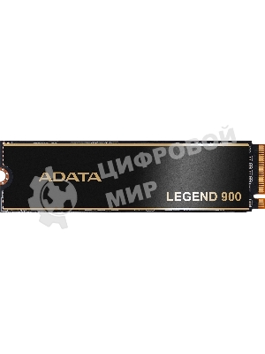 Накопитель SSD ADATA LEGEND 900, 2000Gb, PCIe 4.0 x4, 2280, NVMe, R/W 7000/5400, с радиатором