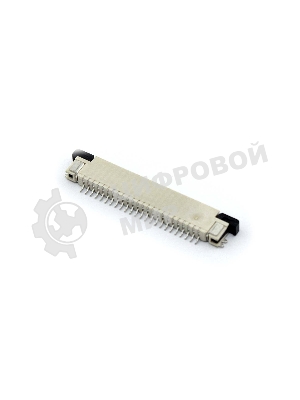 Разъем FPC Half Coverage Top Contact 0.8K-BS-24PWB 24 pin высота 2мм шаг 0,8мм