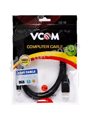 Кабель VCOM CG587-1.5M HDMI-19M --MicroHDMI-19M ver 2.0 1.5m VCOM CG587-1.5M
