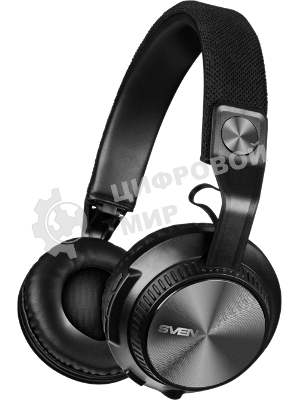 Беспроводные/проводные наушники Sven AP-B630MV черный, полноразмерные, Bluetooth + Jack 3.5 мм, складная конструкция, до 15 ч