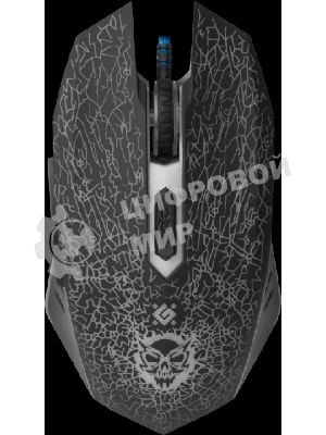 Мышь проводная Defender Shock GM-110L черный, 3200 dpi, USB, кнопки - 6