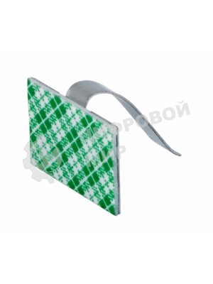 Площадки самоклеющиеся металлические с клипсой под шлейф Rexant (ПКШМ) 30x20 мм, упаковка 100 шт.