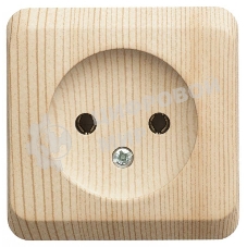 Розетка 1-м ОП Этюд Дача 16А IP20 без заземл. сосна SchE PA16-001D