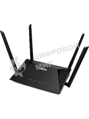 Роутер ASUS RT-AX53U 802.11b/g/n/ac/ax, до 574 + 1201 Mbps, 2,4 + 5 гГц, 4 антенны, USB
