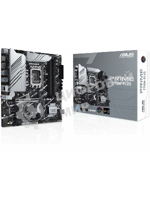 Материнская плата ASUS PRIME Z790M-PLUS, LGA 1700, Intel Z790, 4xDDR5, 4xSATA, 3xM.2, 1xPCIe 4.0 x4, 1xPCIe 5.0 x16, 2xPCIe x1, 1xDP, 1xHDMI, 1x 1Gb LAN, 1xUSB-C 3.2 Gen 2x2, 1xUSB 3.2 Gen 2, 4xUSB 3.2 Gen 1, 2xUSB 2.0, 3x3.5 мм, 7.1, mATX
