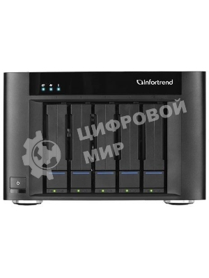 Система хранения данных Infortrend EonStor GSe Pro 100 5bay. Intel Atom 2.4GHz 4C CPU, 1x4GB non-ECC , 4x1GbE(RJ45), 2x USB 2.0, 2x USB 3.0, 1x Host Board slot, 1xPSU and 5 drive trays (GSe Pro 105-C)