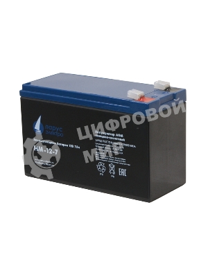 Батарея для ИБП Парус-электро HM-12-7 (AGM/12В/7,2А·ч/клемма F2)
