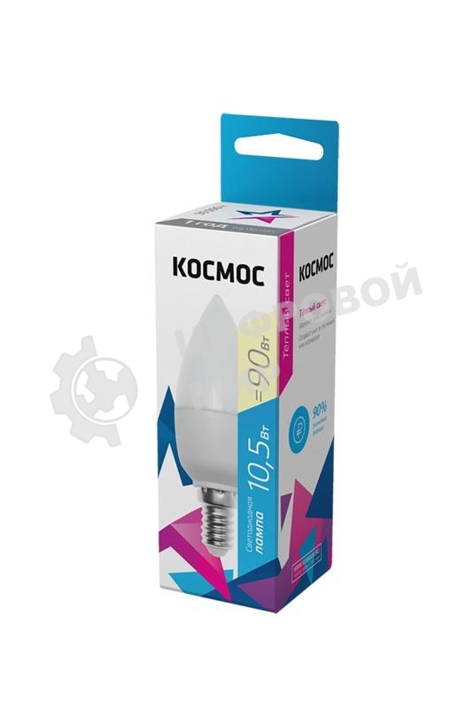 Лампа светодиодная Космос LED BASIC CN 10.5Вт 220В E14 3000К
