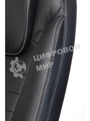 Кресло Бюрократ T-9923WALNUT/BLACK черный, кожа