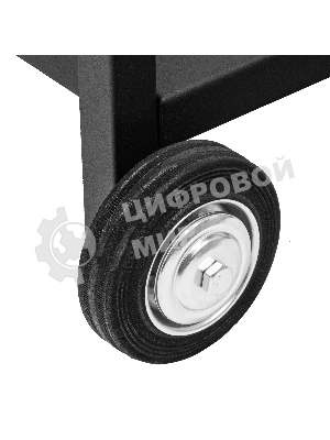 Мангал Palisad Camping сварной на колесах, 662х390х152/805 мм, сталь 2 мм, кочерга в комплекте