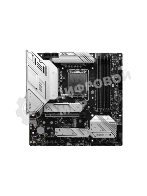Материнская плата MSI MAG B760M MORTAR WIFI II, LGA 1700, Intel B760, 4xDDR5, 4xSATA, 3xM.2, 1xPCIe 5.0 x16, 1xPCIe 4.0 x4, 1xHDMI, 1xDP, 1xUSB Type-C, 1x2.5Gb LAN, 3xUSB-A 2.0, 3xUSB-A 3.2 Gen 2, 5x3.5 мм, 7.1, mATX