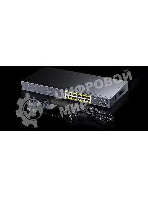 Коммутатор Cudy GS1020PS2 (L2) 16x1 Гбит/с 2SFP 16PoE+ 200W неуправляемый