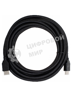 Кабель аудио-видео Cactus CS-HDMI.2-5 HDMI (m)/HDMI (m) 5м. позолоченные контакты черный