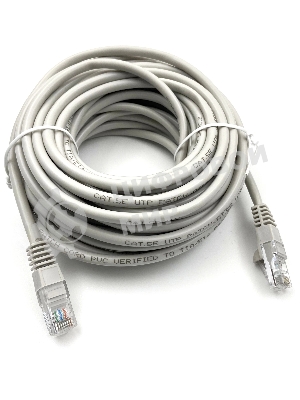 Патч-корд Buro UTP-5E-10M-G-LSZH UTP серый cat.5e RJ-45 (m)-RJ-45 (m) 10м