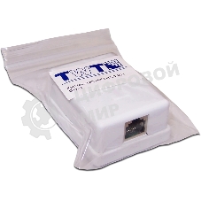 Настенная розетка, 1 порт RJ-45 категории 5е, STP, белая