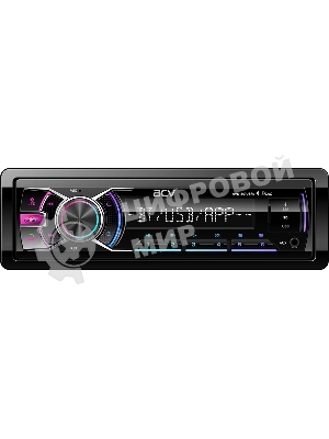 Автомагнитола ACV AVS-601UBM, 1 DIN, Bluetooth, USB Type-A, AUX, пульт ДУ