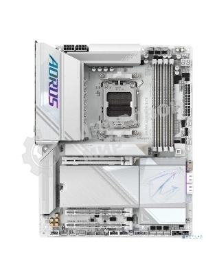 Материнская плата Gigabyte X870E AORUS PRO ICE, AM5, AMD X870E, 4xDDR5, 4xSATA, 4xM.2, 1xPCI-E 5.0 x16, 1xPCI-E 4.0 x4, 1xPCI-E 3.0 x4, 1xHDMI, 2xUSB-C, 1x 2.5Gb LAN, 2xUSB-A 3.2 Gen 2, 3xUSB-A 3.2 Gen 1, 2xUSB-A 2.0, 2x3.5 мм, TOSLINK, 7.1, 2xUSB4, 4xUSB-A 3.2 Gen 1, ATX
