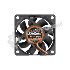Вентилятор для корпуса ExeGate ExtraSilent ES06015S3P черный, 60 мм, 2500 об/мин, 17 дБ, 3 pin